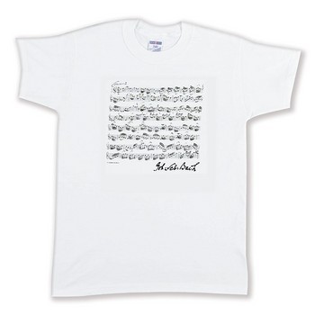 T-Shirt Bach Größe XL weiß