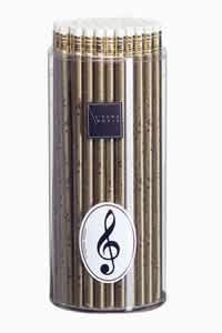 Bleistiftbox Violinschlüssel Gold