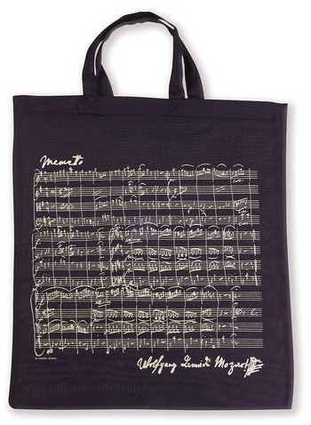 Tragetasche Mozart schwarz 38 x 40 cm