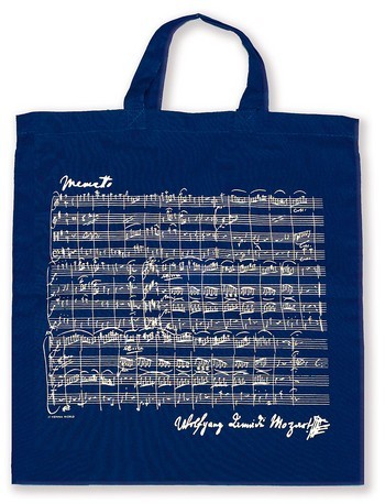 Tragetasche Mozart dunkelblau 38 x 40 cm