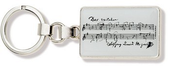 Schlüsselanhänger Mozart Metall