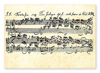 Notenpostkarten Bach