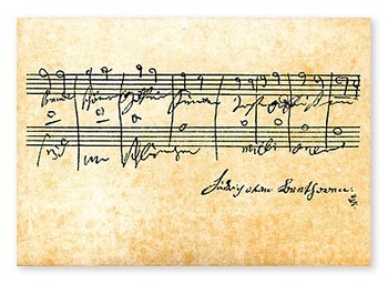 Notenpostkarten Beethoven