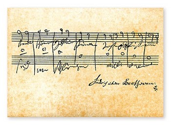 Postkarten Beethoven - Ode an die Freude