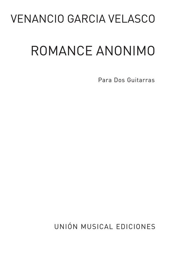 Romance anonimo para 2 guitarras