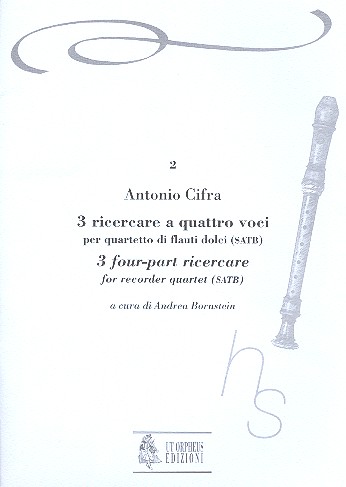 3 ricercare a quattro voci per quartetto di
