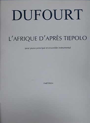 L'Afrique d'après Tiepolo pour piano principal
