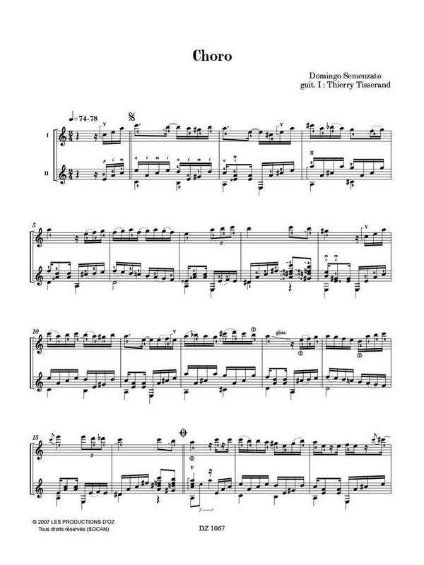 Choro pour 2 guitares