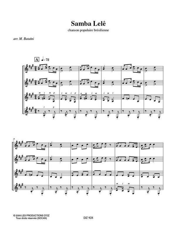 Samba Lelê Chanson populaire