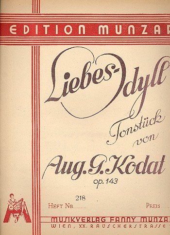 Liebelidyll op.143  Tonstück