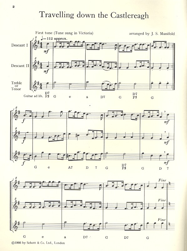 Travelling down the Castlereagh (Australisches Volkslied)