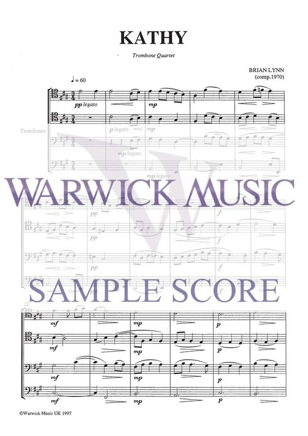 Kathy for 4 trombones