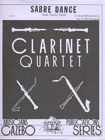 Sabre Dance for 4 clarinets