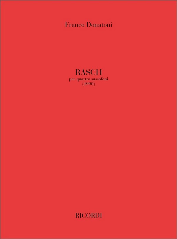Rasch für 4 Saxophone