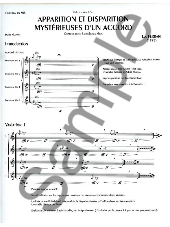 Apparition et disparition mystérieuses
