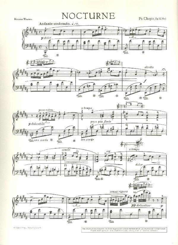 Nocturne H-Dur op.32,1