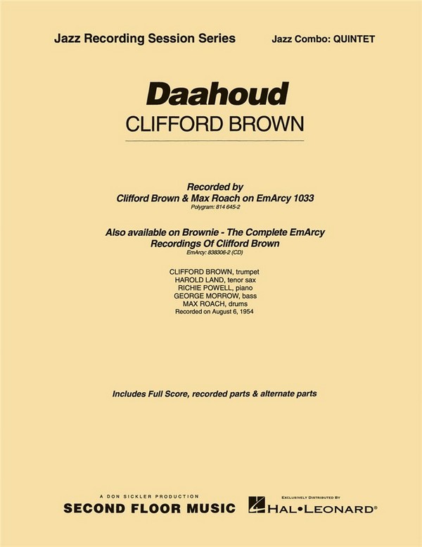 Daahoud: for  jazz combo quintet