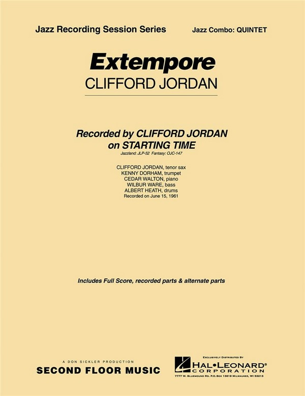 Extempore: for jazz combo quintet