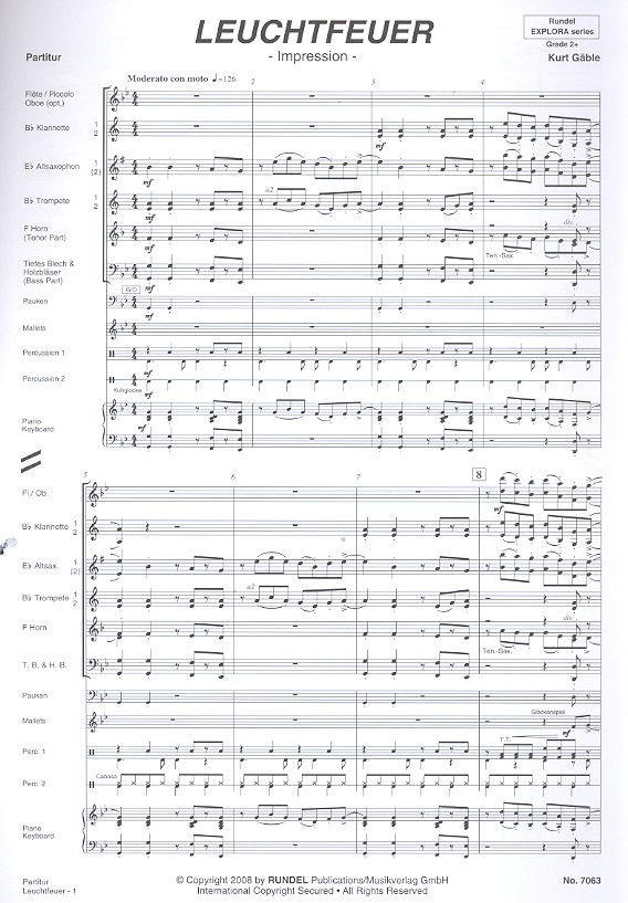 Leuchtfeuer: Impression für Blasorchester