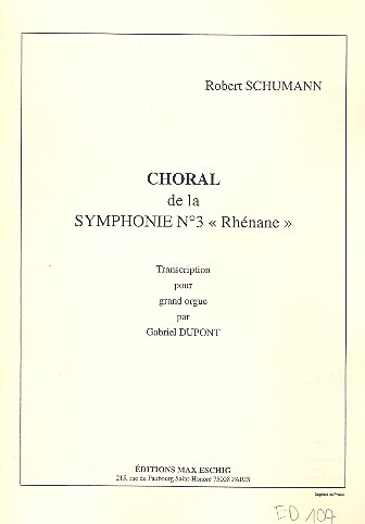 Choral de la Symphonie no.3  Rhénane
