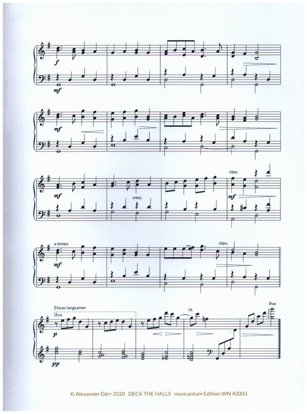 Deck the Halls - Arrangement