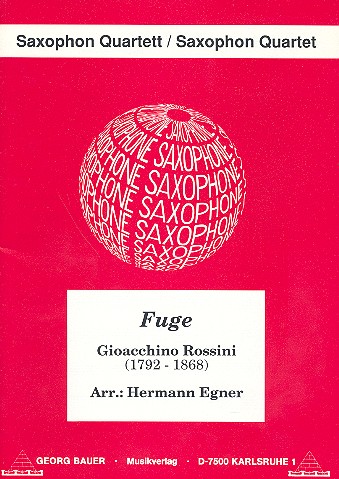 Fuge für 4 Saxophone (SATBar),