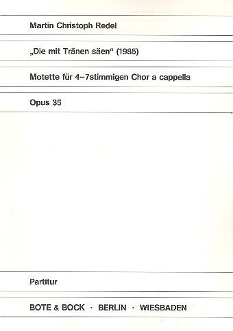 Die mit Tränen säen op.35