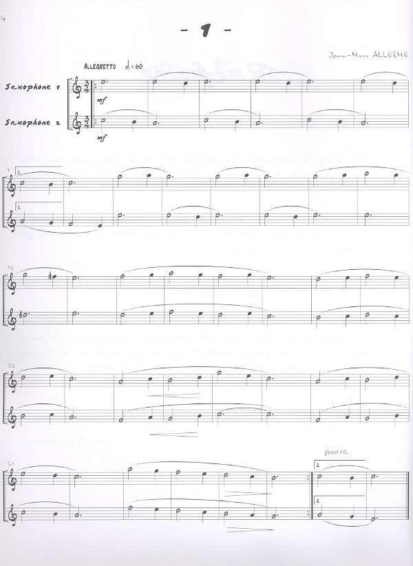 Duet Hits pour 2 saxophones altos