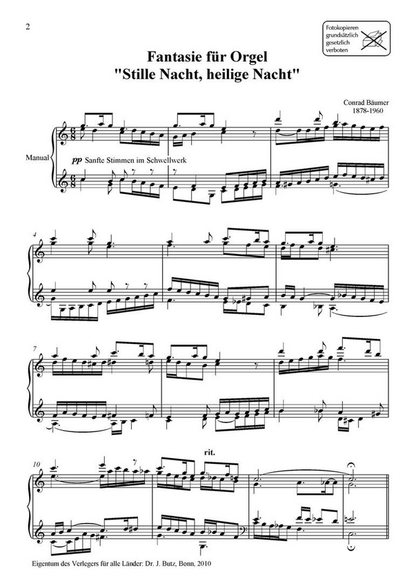 Fantasie über "Stille Nacht, Heilige Nacht"