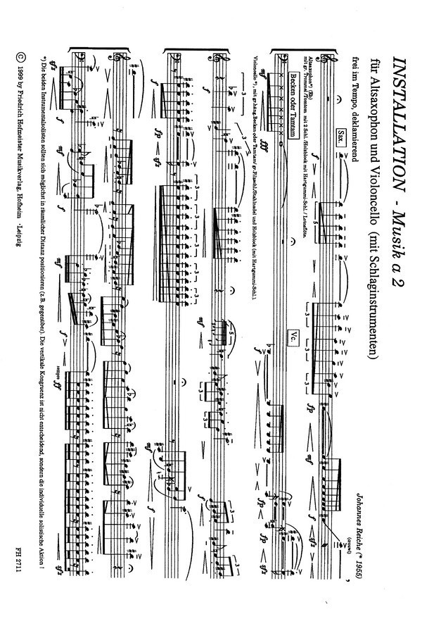 Installation Musik à 2 für