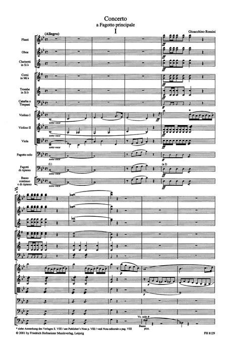 Concerto a fagotto pricipale