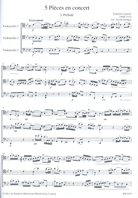 5 Pièces en concert 