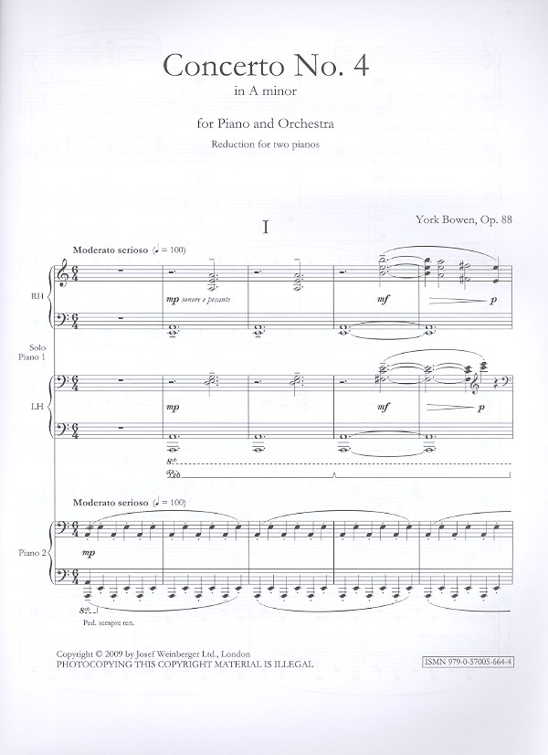 Concerto in a Minor no.4 op.88 for piano