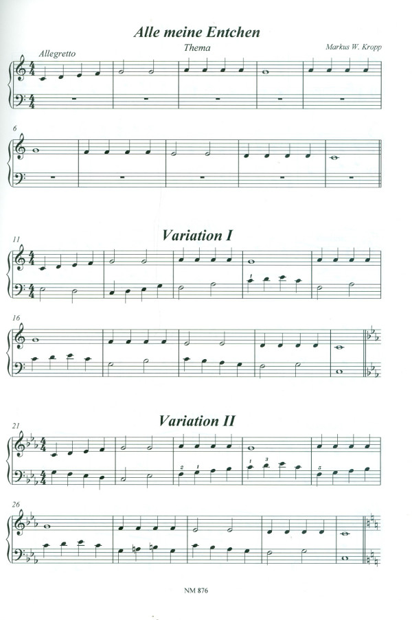 Alle meine Entchen - Variationen