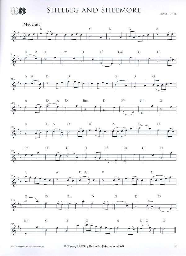 Irish Melodies (+CD): for soprano recorder
