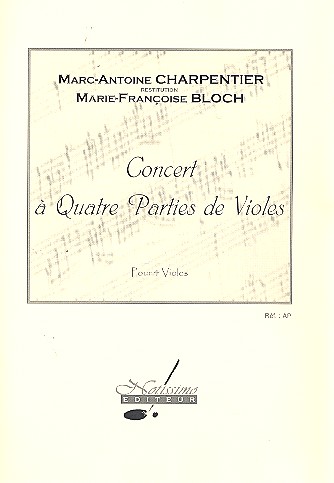 Concert à 4 parties de violes pour 4 violes