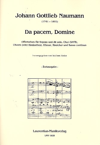 Da Pacem Domine für  Soli, gem Chor