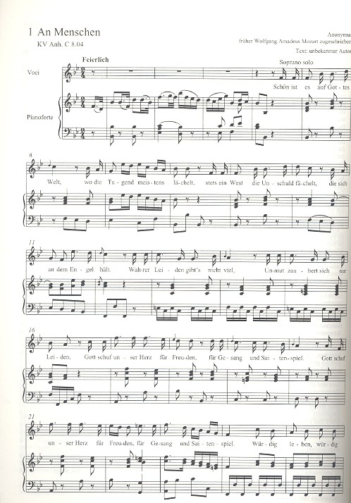 Chorbuch Mozart Haydn Band 5 - Weltliche Werke