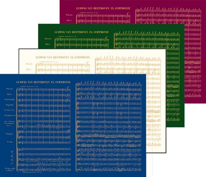 Beethoven, Ludwig van: Geschenkpapier-Set 9. Symphonie