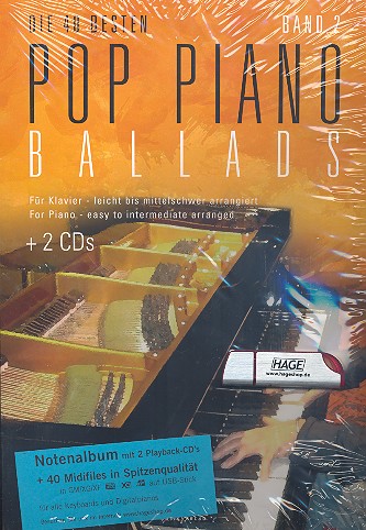 Die 40 besten Pop Piano Ballads Band 2