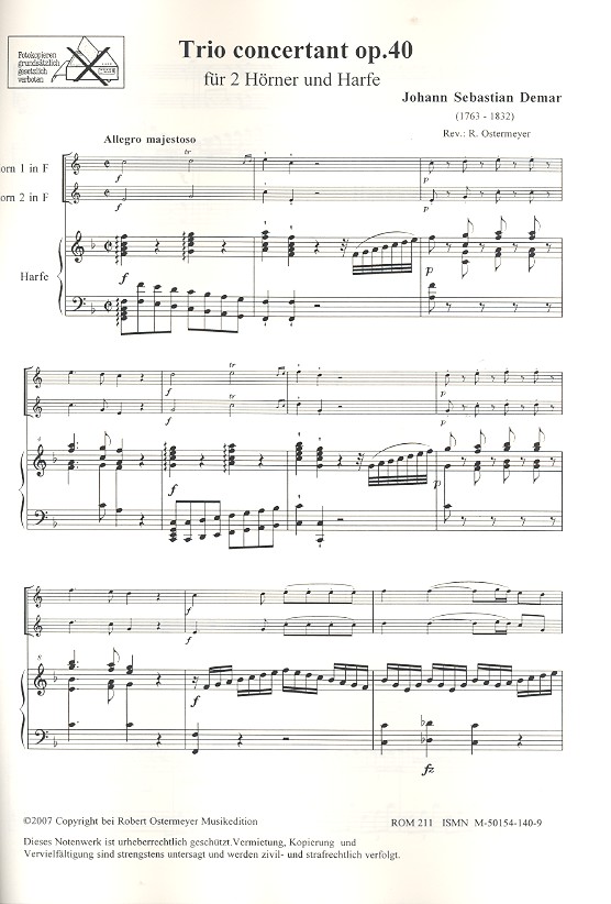 Trio concertantt op.40 für 2 Hörner