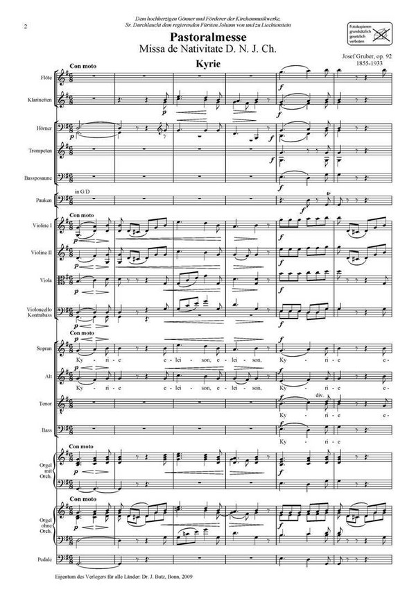 Pastoralmesse op.92