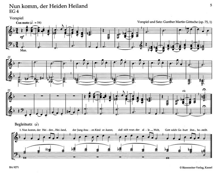 Kleine Choralvorspiele und Begleitsätze - Advent und Weihnachten  