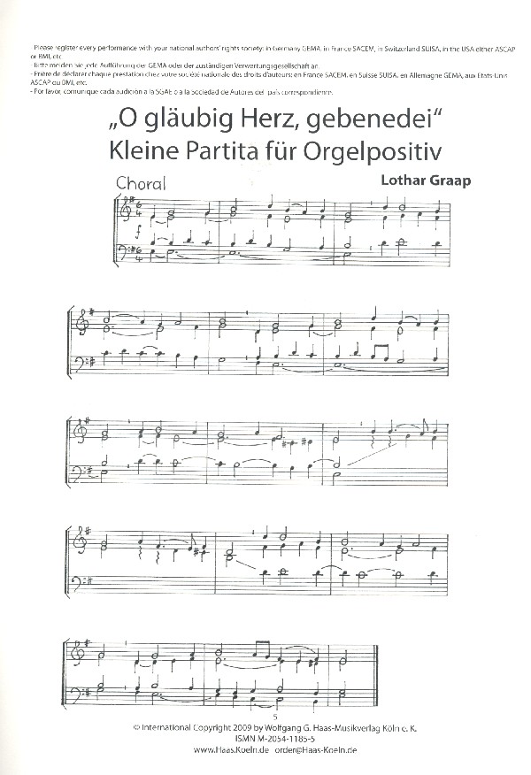 O gläubig Herz gebenedei