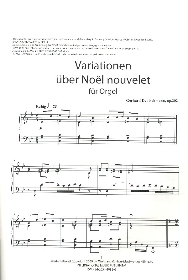 Variationen über Noel nouvelet DWV202