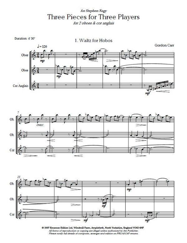 3 Pieces for 3 Players