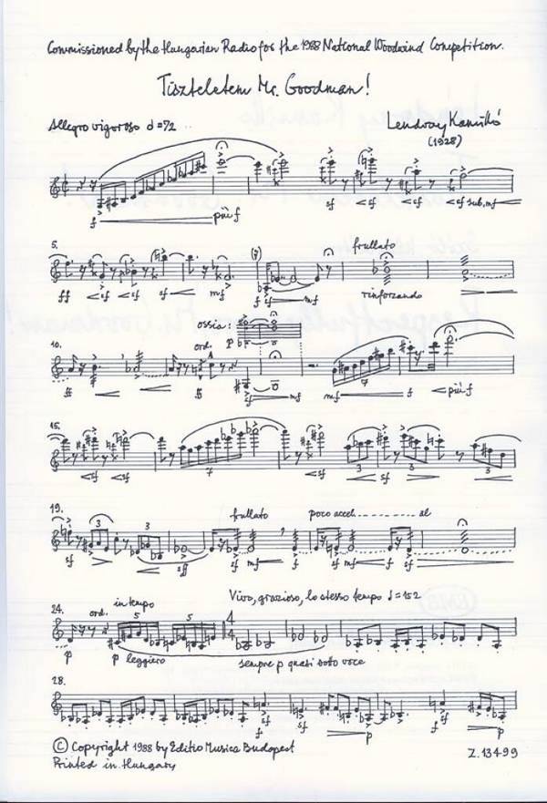 Respectfully yours Mister Goodman