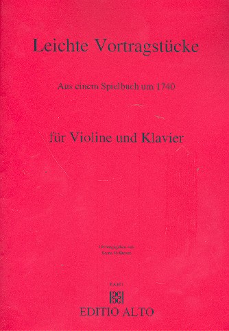 Leichte Vortragsstücke für Violine