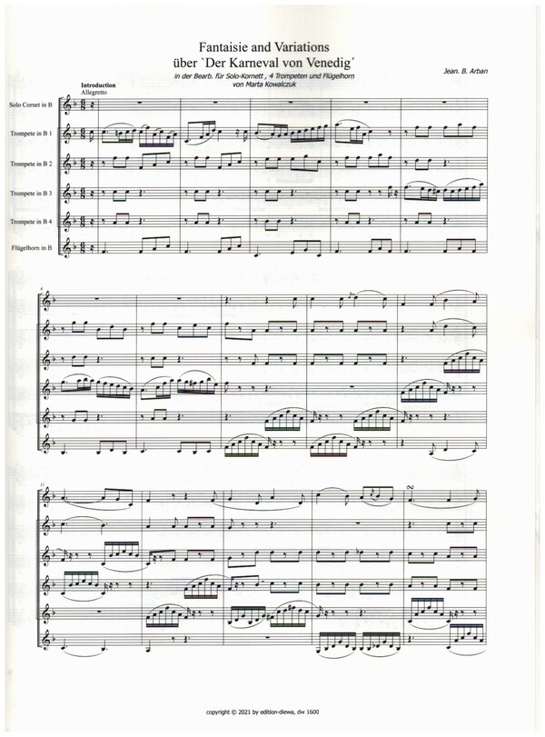 Fantaisie and Variations über "Der Karneval von Venedig"