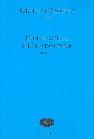 Orfeo dolente Partitur (it/dt)